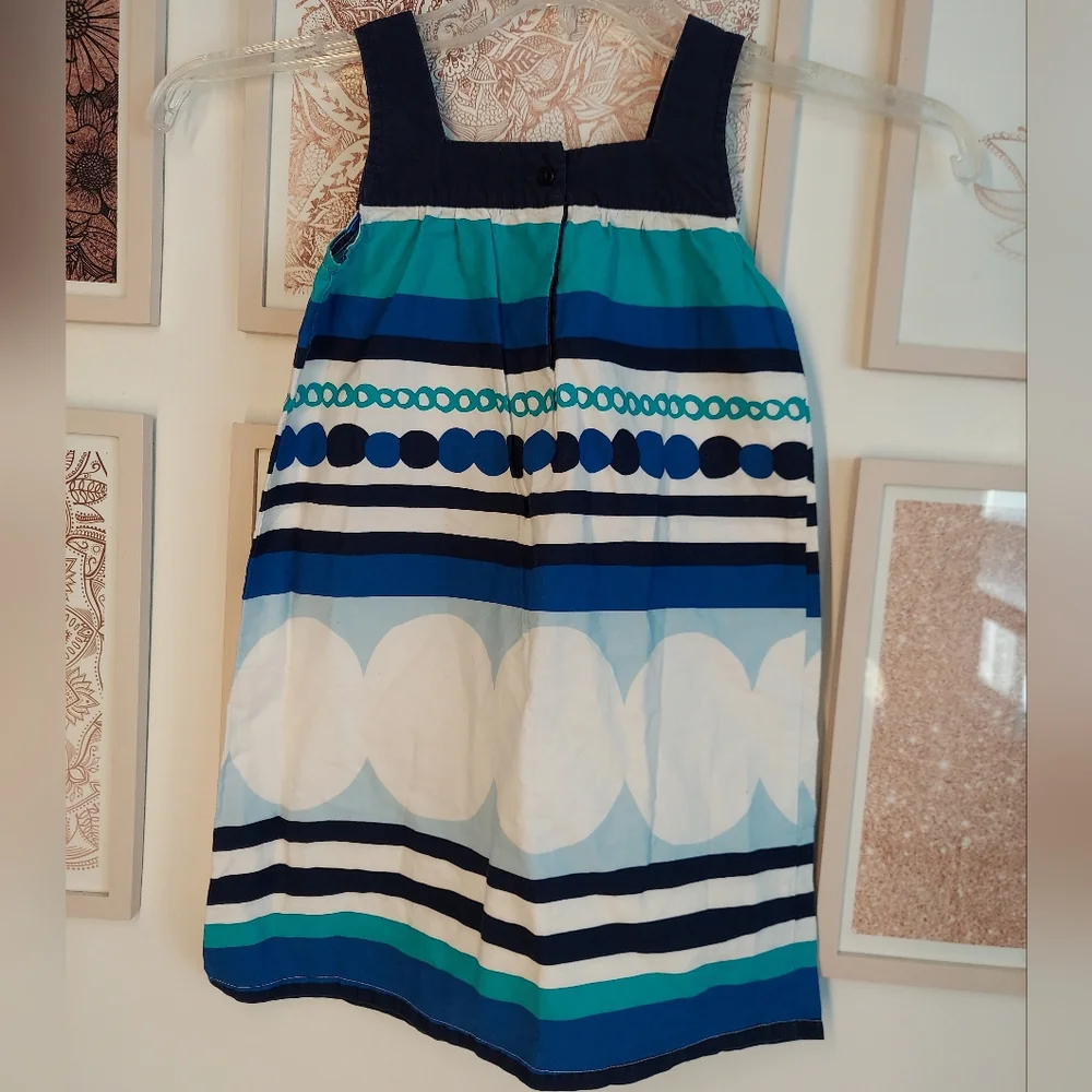 🎁 10/$25- Gymboree stripped blue and tall dress,  size 6